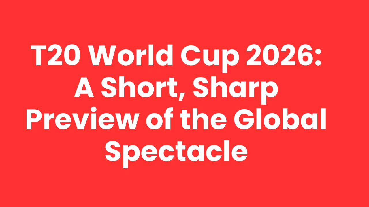 T20 World Cup 2026: A Short, Sharp Preview of the Global Spectacle